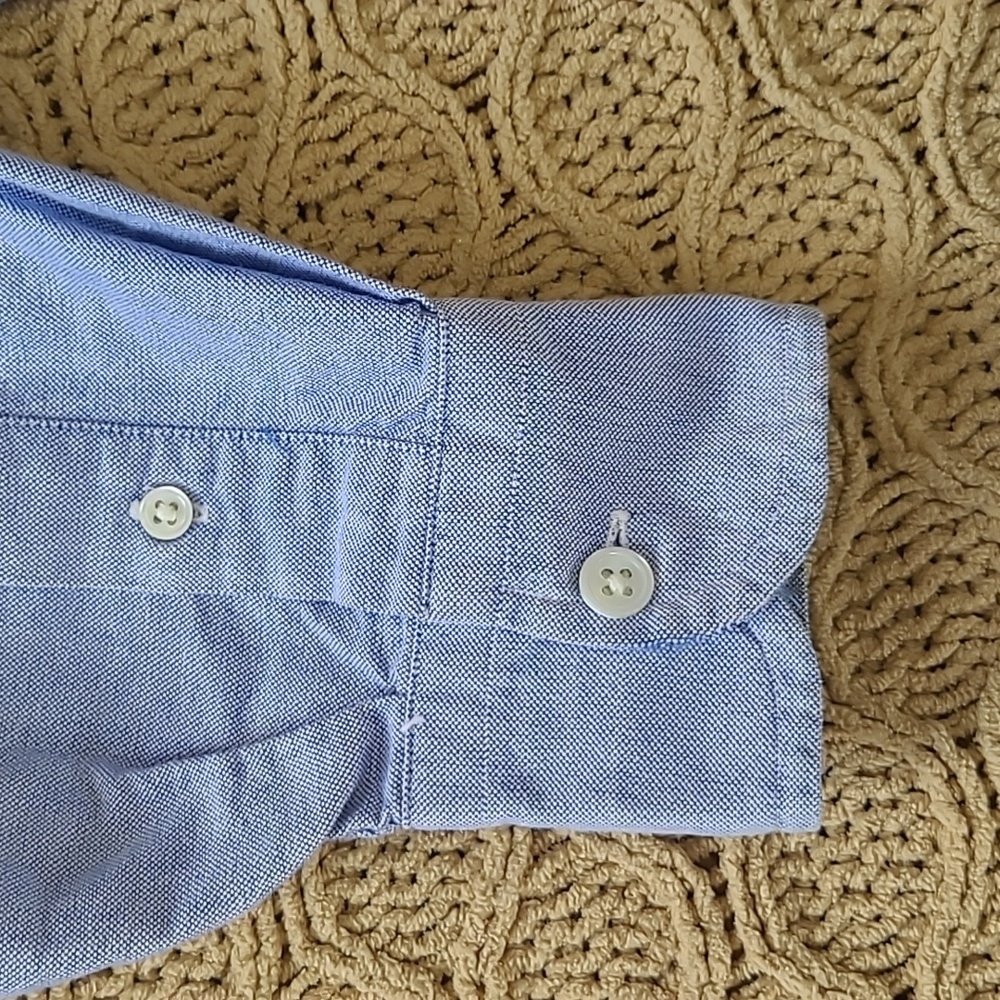 Ralph Lauren Blue Label Men's Denim Button Down w/ Embroidered Pocket - Size 10 - Picture 4 of 7